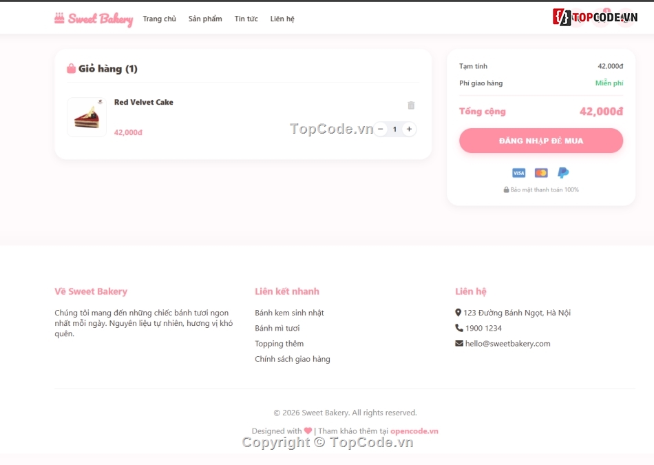 Web bán hàng,bán hàng,barkery